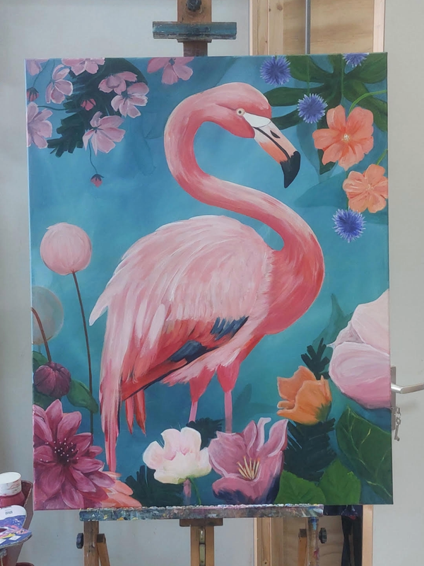 Flamingo  100x80