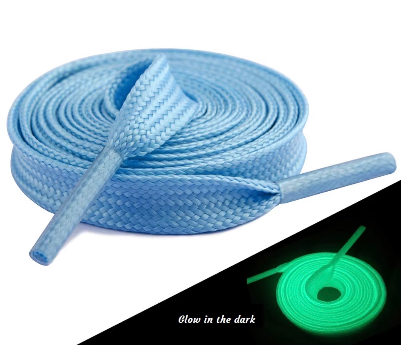 Veters - Glow in the dark - blauw