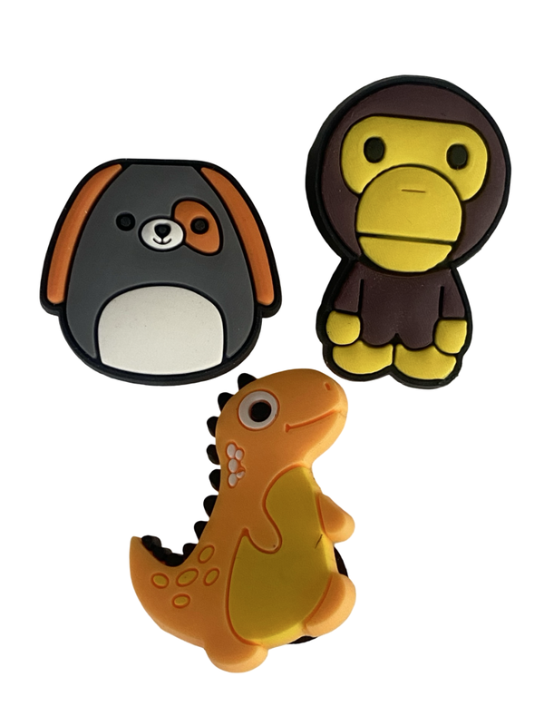 Set pins Dino, aap en hondje