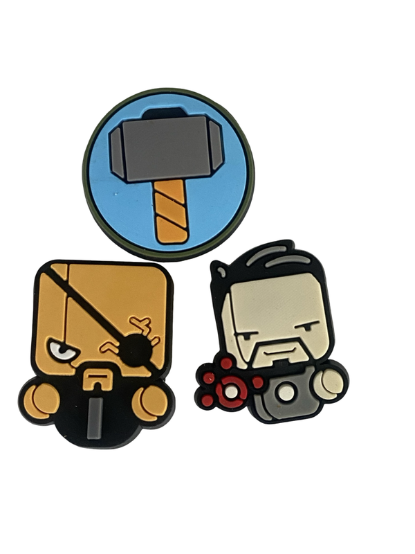 Set pins Thor, Nick en Tony