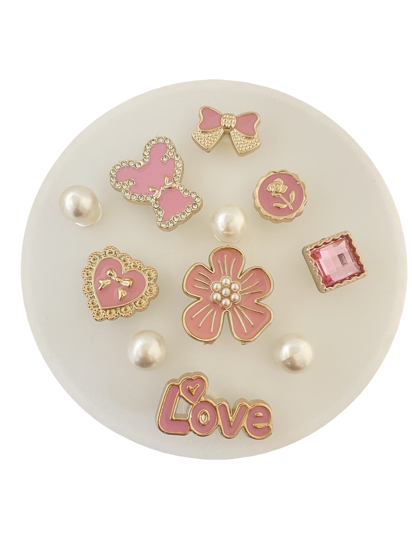 Set pins - roze bling