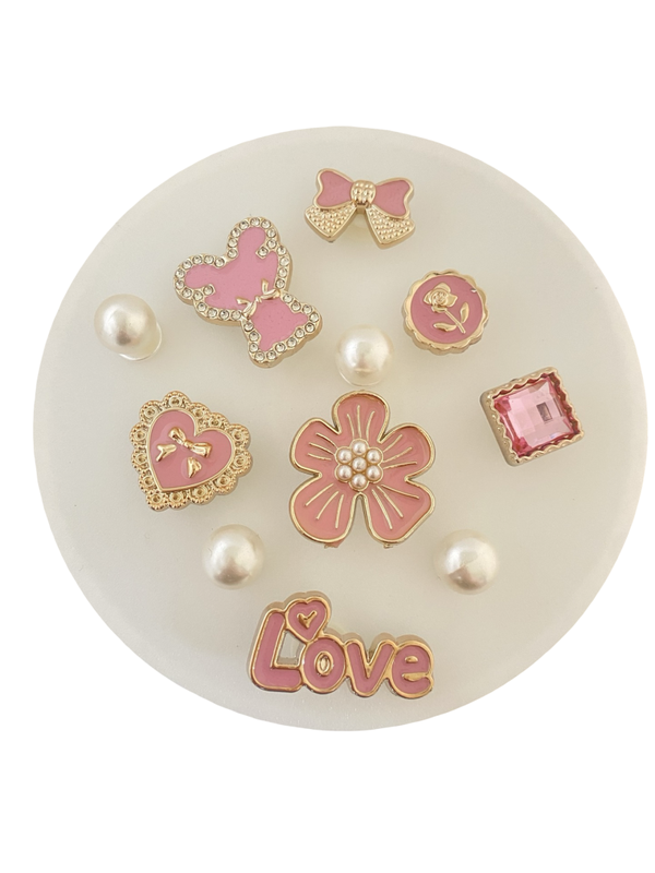 Set pins - roze bling
