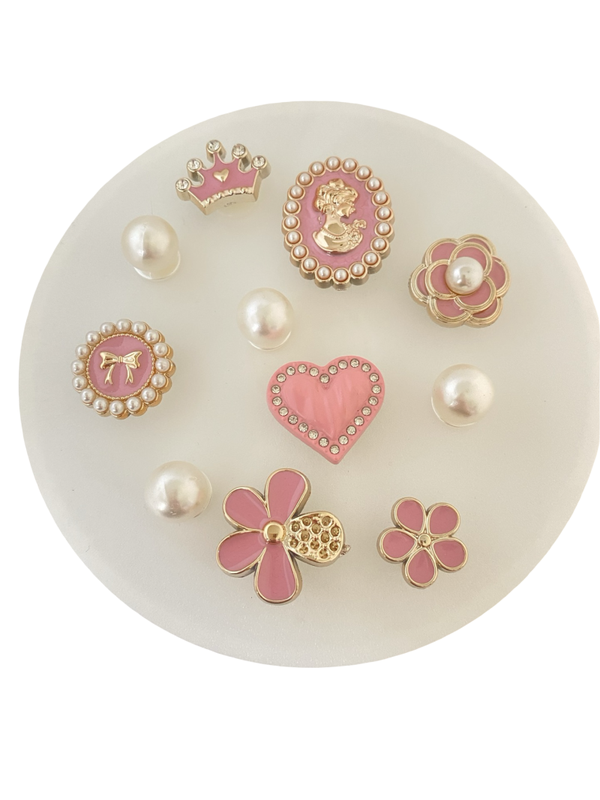 Set pins - roze bling