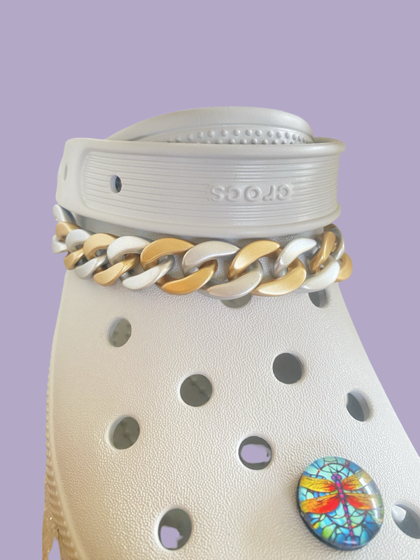 Clogketting Goud/Zilver mat (set)