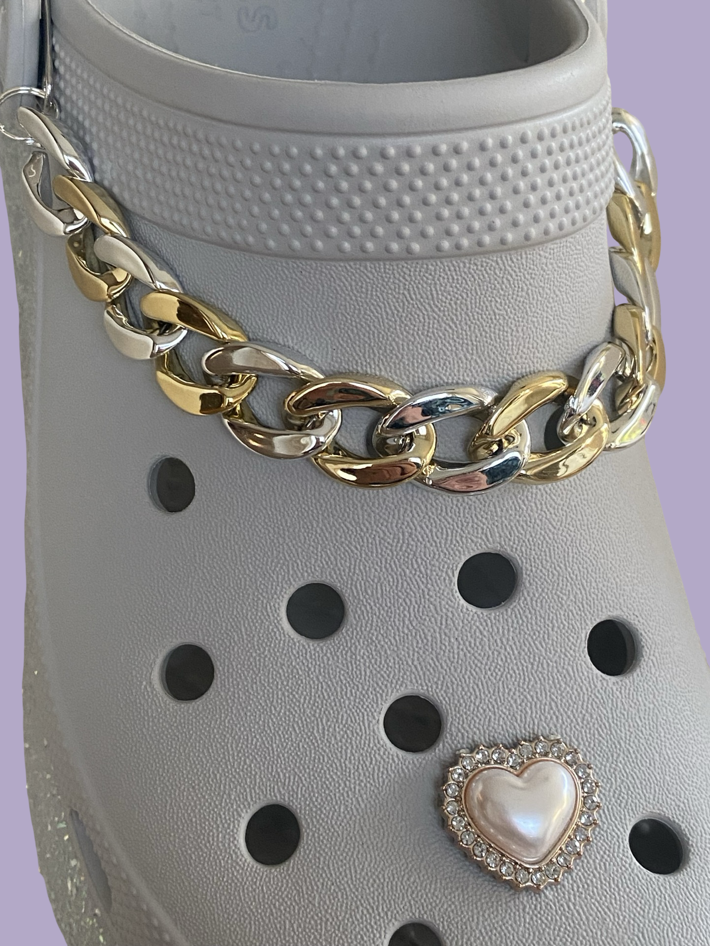 Clogketting Goud/Zilver glans (set)