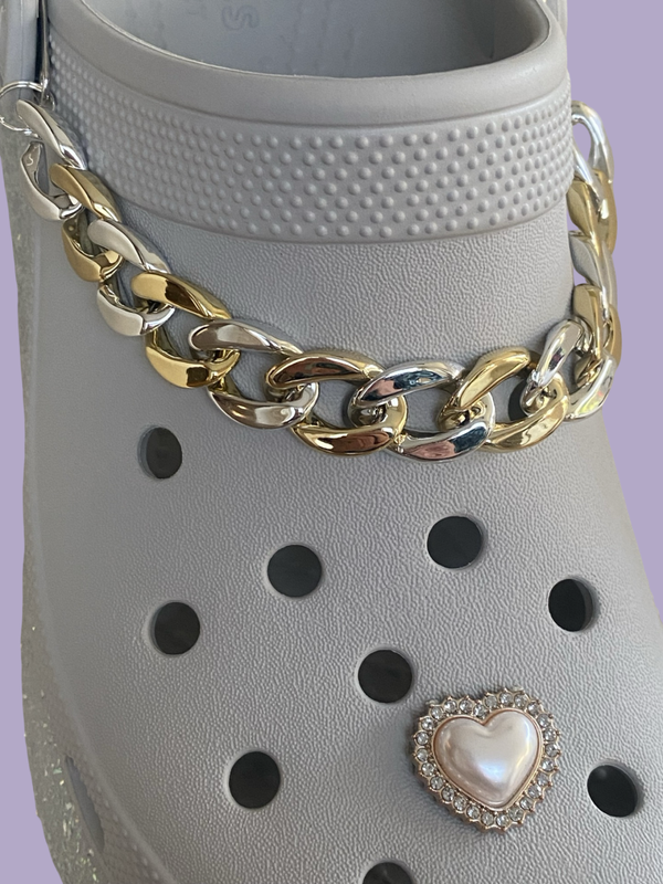Clogketting Goud/Zilver glans (set)
