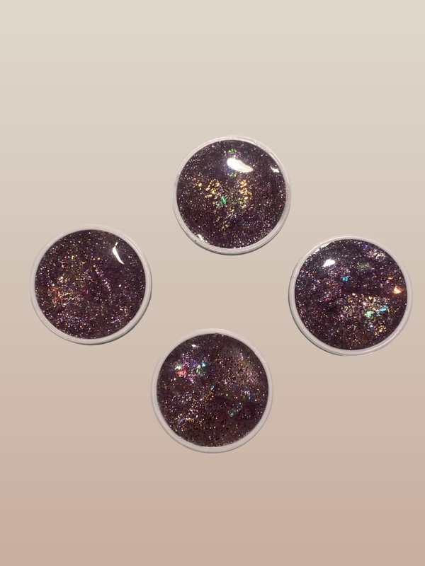 Set handgemaakt - Lila glitter