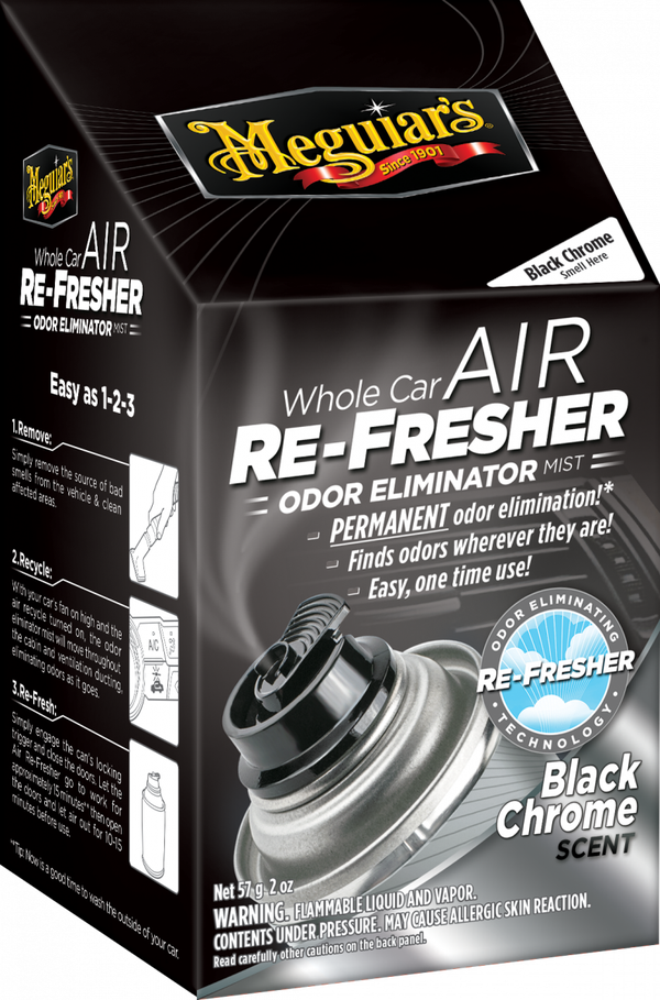 Meguiar's Whole Car Air Re-Fresher Odor Eliminator - Black Chrome