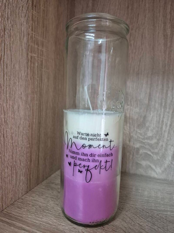 Kerze im Glas
