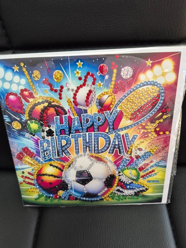 Geburtstagskarte "Fußball "