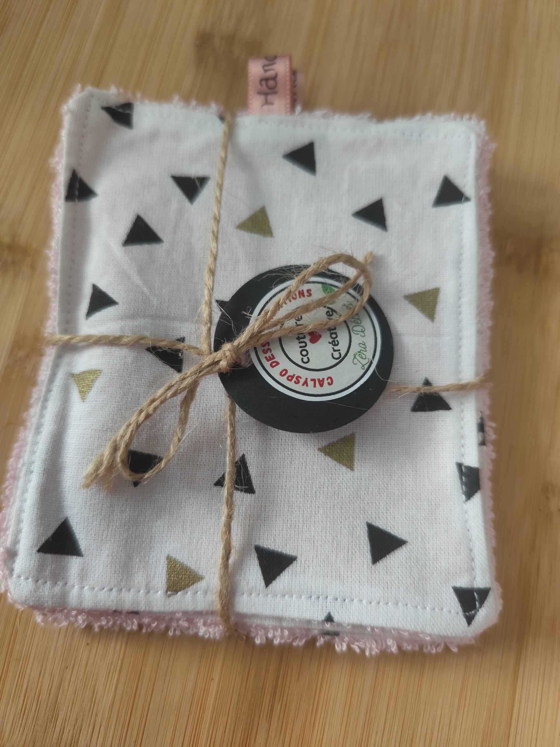 Lingettes  lavables  triangles