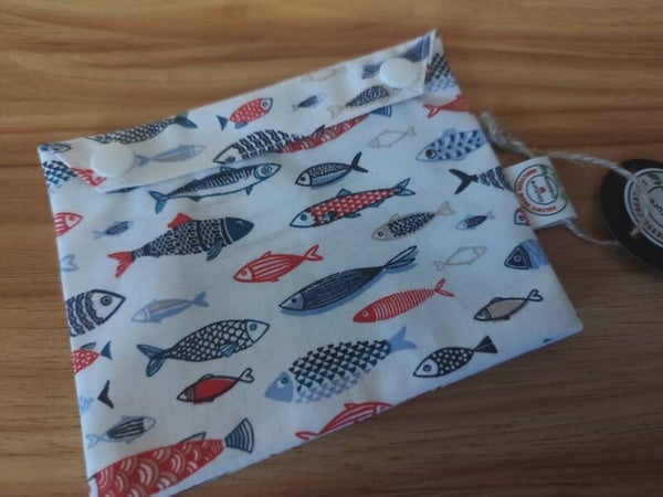 Pochette à savon poissons