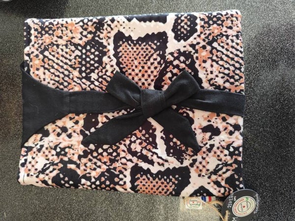 Pochette à livre "peau de serpent"