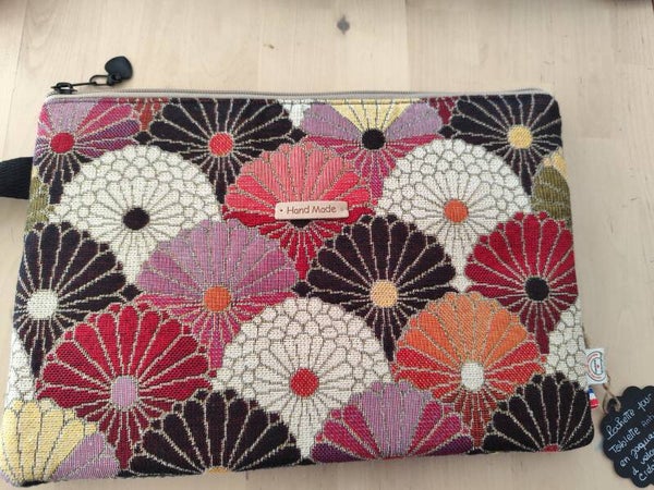 Pochette pour Tablette Fleurs japonaises