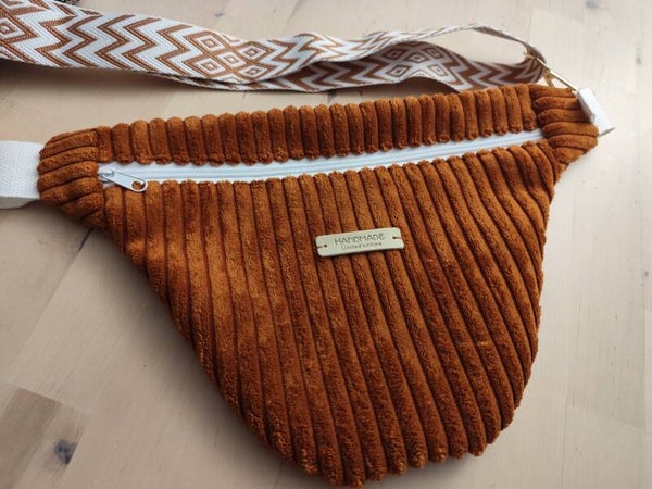 Sac banane souple ocre