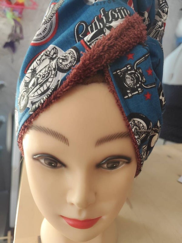 Turban Sèche-cheveux  bikers