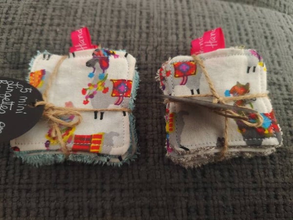 Mini lingettes Lavables lama