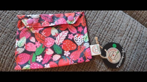 Pochette à savon "fruits rouges"