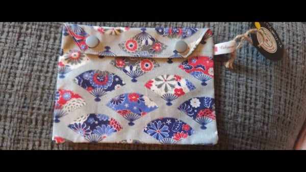 Pochette à savon "éventails"