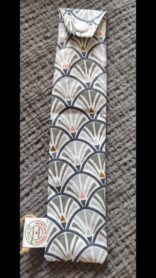Etui à brosse à dents  papyrus gris