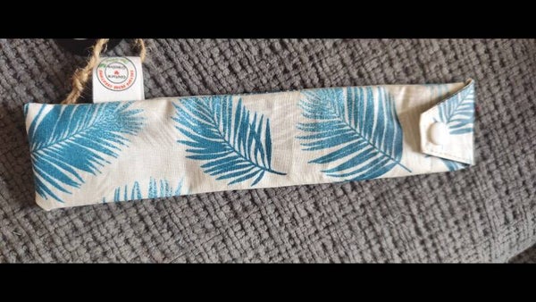 Etui à brosse à dents feuilles Bleues