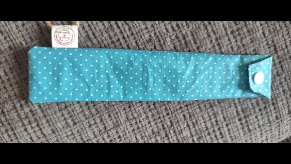 Etui à brosse à dents pois bleu