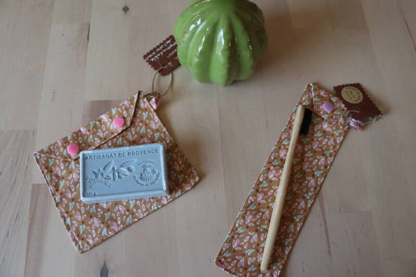 Pochette à savon "pétales"