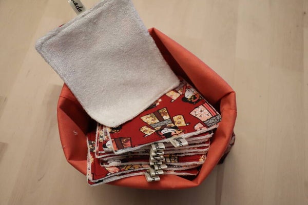 10 Lingettes lavables  Geisha