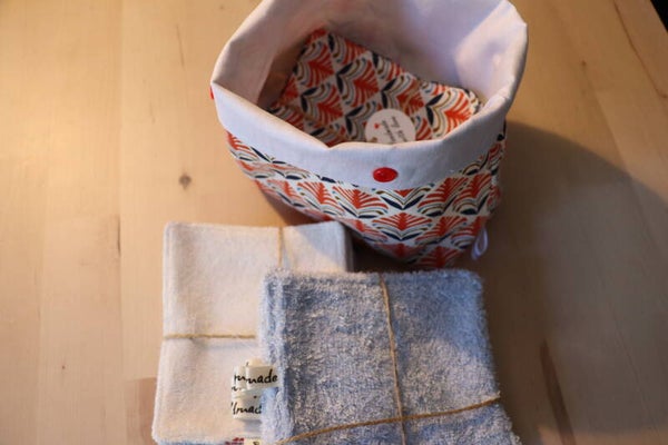 10 Lingettes  lavables  Maria