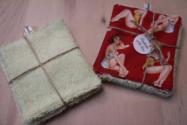 Lingettes Lavables  Pin up rouge