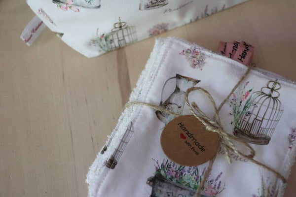 Lingettes lavables Provence