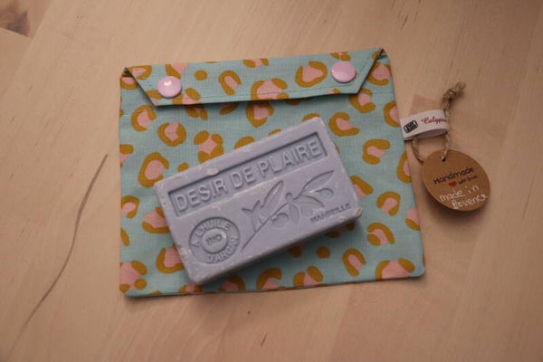 Pochette à savon "Léopard"