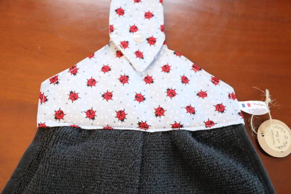 Essuie mains lavable coccinelle