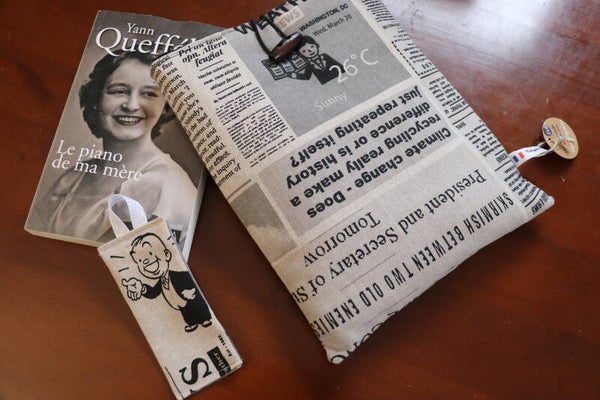 Pochette à livre journal