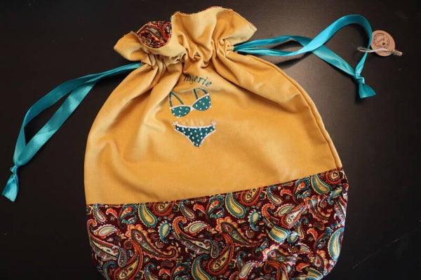 Pochon à lingerie moutarde