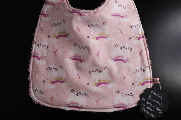 Bavoir  3-6 mois  Les petits chats