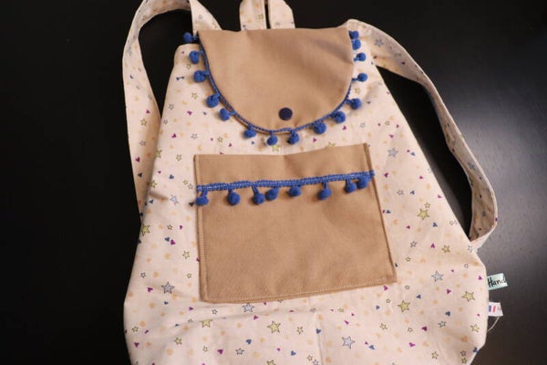 Sac à dos maternelle galon bleu
