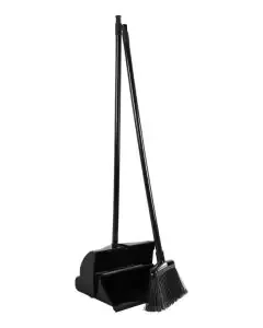 Stoffer en blik - Met lange steel - Afsluitbaar - Kunststof