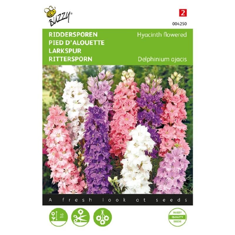 Buzzy® Delphinium, Ridderspoor gemengd