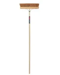 Kamerveger - Kokos - 40 centimeter - Houten steel - 150 centimeter