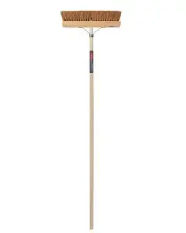 Kamerveger - Kokos - 40 centimeter - Houten steel - 150 centimeter