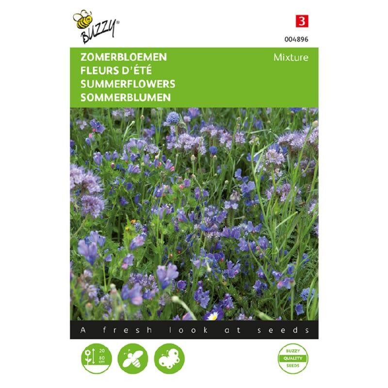 Buzzy® Zomerbloemen Blauw mengsel