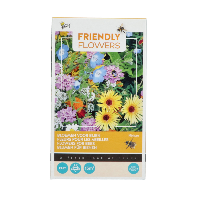 Buzzy® Friendly Flowers Bijen Laag 15m²