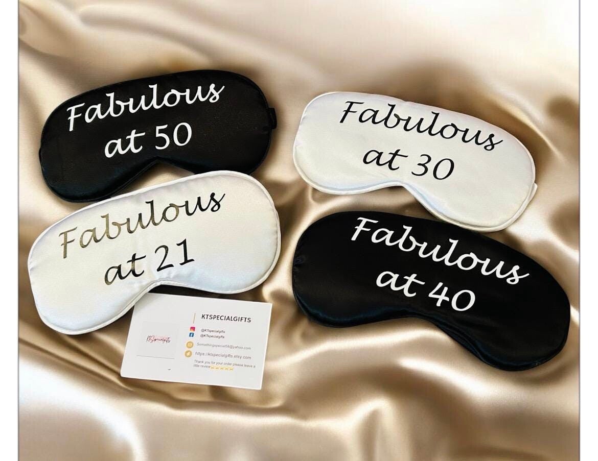 Personalised Age sleep masks