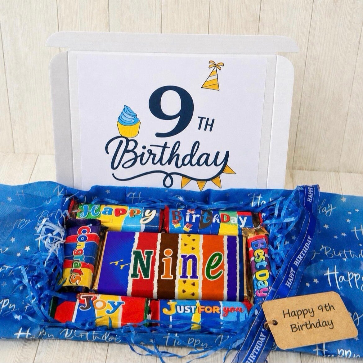 Personalised 9th Birthday Chocolate Gift Box