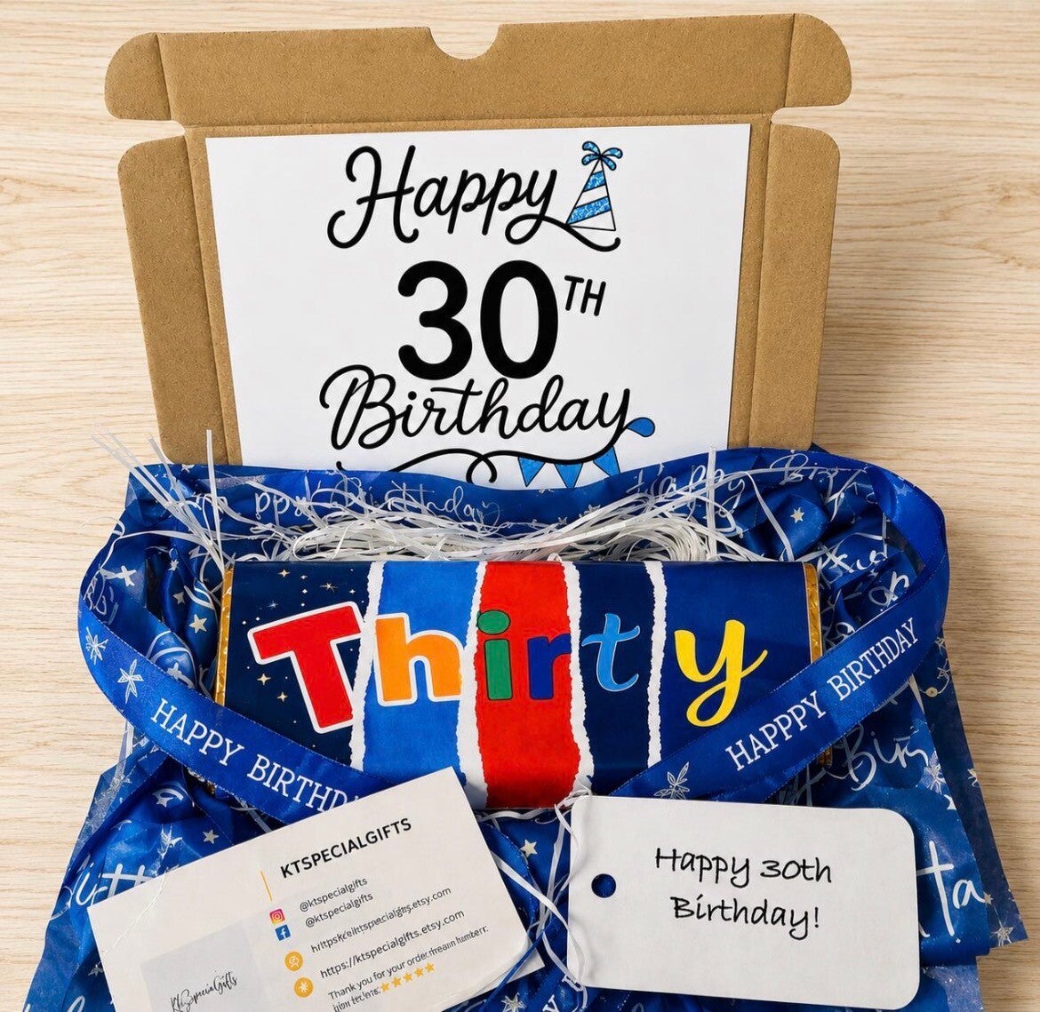 Personalised 30th Birthday Chocolate Gift, 30th Birthday Gift Box, Chocolate Selection Box, 30th Birthday Present