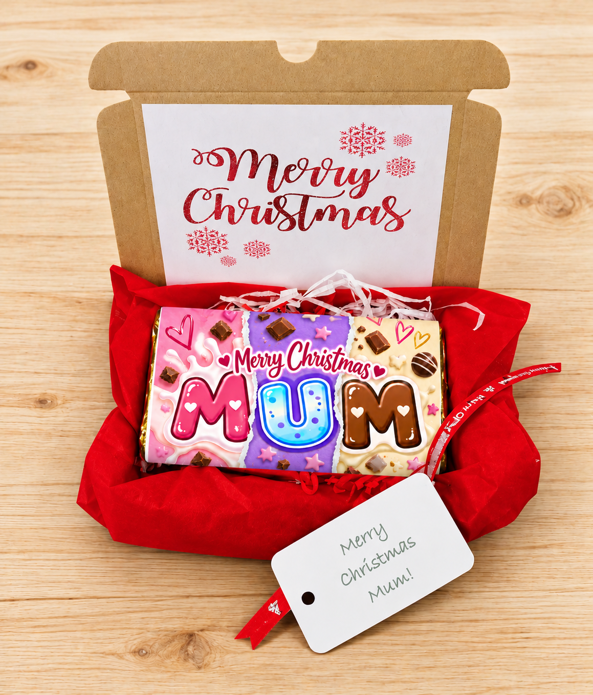 Mum personalised Christmas chocolate bar