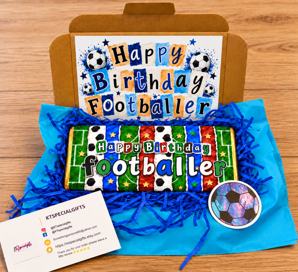 Footballer Chocolate Gift, Birthday or Christmas Present for Football Fans