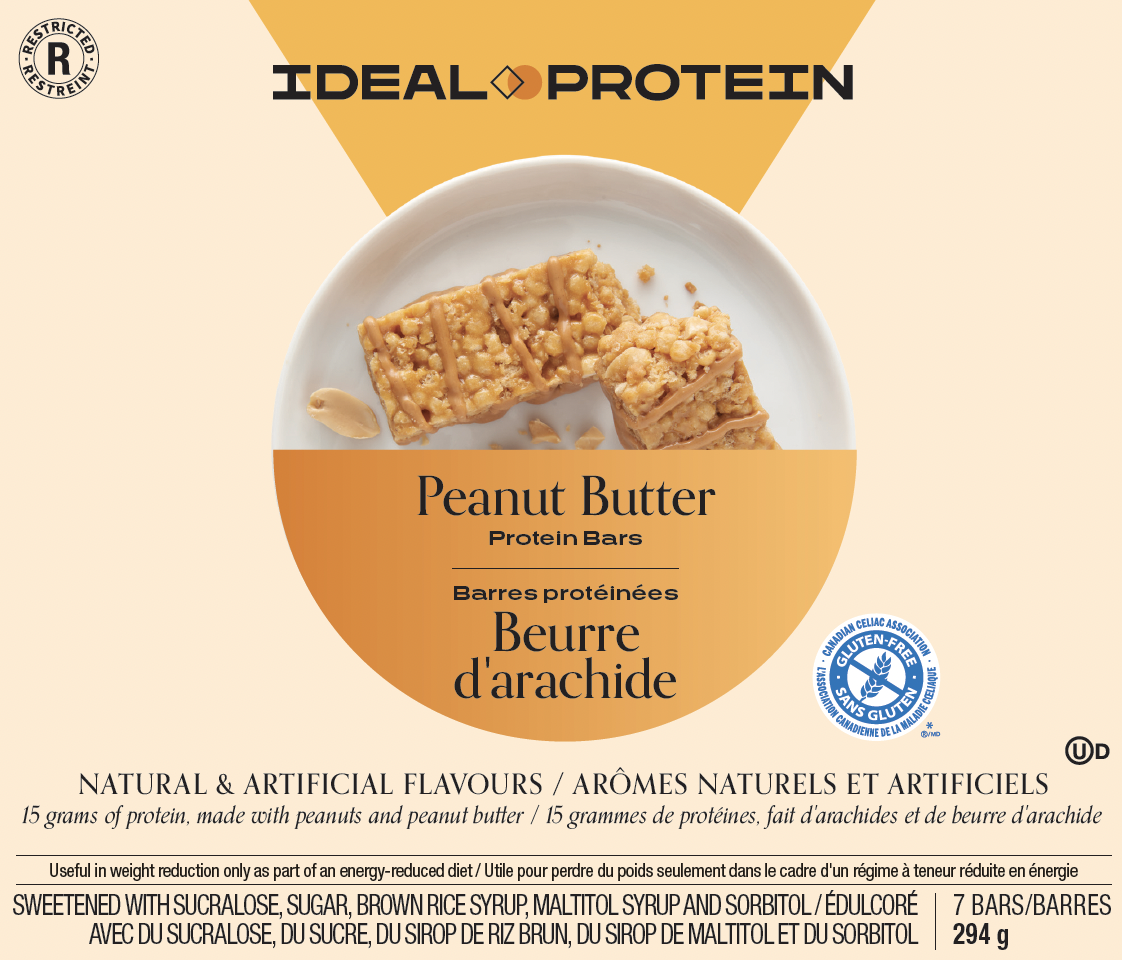 Barres protéinées beurre d'arachide