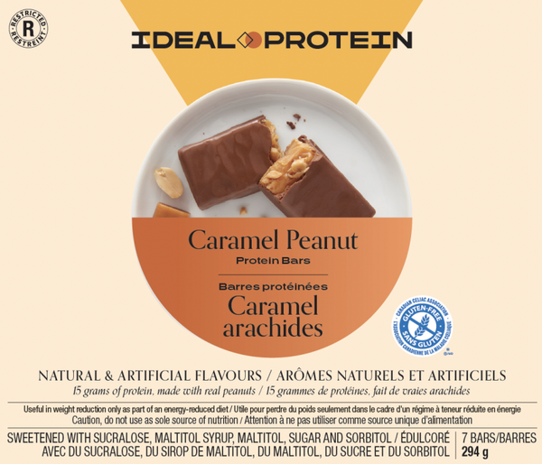 Barres protéinées caramel et arachides